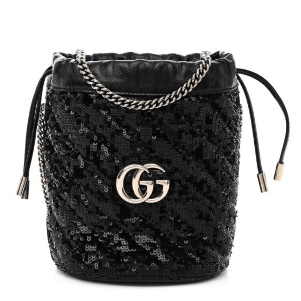Gucci Marmont Mini Sequin Bucket Bag! Brand new condition! Discontinued!